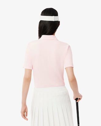 Golf-Polohemd aus Stretchgewebe mit UV-Schutz, Slim Fit