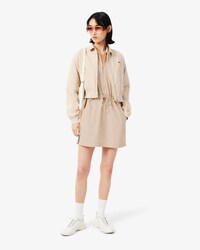 Relaxed Fit-Polokleid aus Taft mit Rei&szlig;verschluss