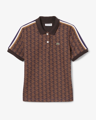 Slim Fit-Polohemd mit Monogramm aus Jacquard