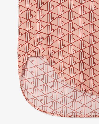 Oversized-Hemd mit Monogramm-Druck