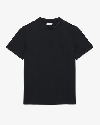 Commuter-T-Shirt aus Piqu&eacute; mit Jacquard-Branding