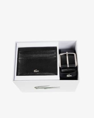 Geschenkset bestehend aus Lederg&uuml;rtel und Kartenetui