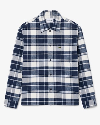 Overshirt aus kariertem Baumwoll-Twill