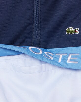 Windjacke aus Diamant-Taft mit Kapuze