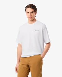 Loose Fit-T-Shirt aus schwerem Jersey mit Print