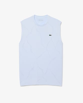 Tennis-Tanktop aus Jacquard mit Kroko-Print und Ultra-Dry-Technologie