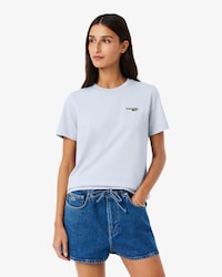 T-Shirt aus Baumwolle mit Badge