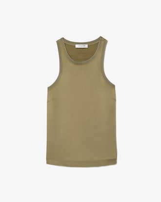 Slim Fit-Tanktop aus fließendem Satin