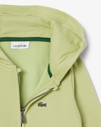 Unisex Hoodie aus Fleece mit Rei&szlig;verschluss