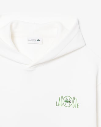 Hoodie aus Fleece mit mehreren Prints