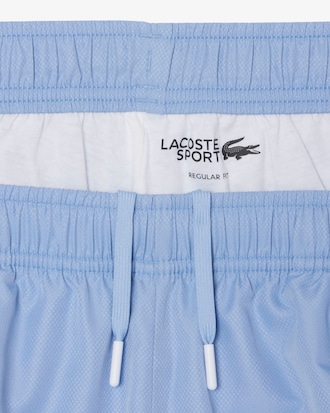 Sportshorts aus Diamant-Taft mit Streifenakzent