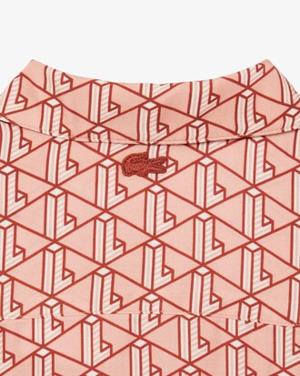 Oversized-Hemd mit Monogramm-Druck