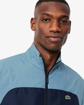 Wasserabweisende Trainingsjacke mit Colorblock-Design