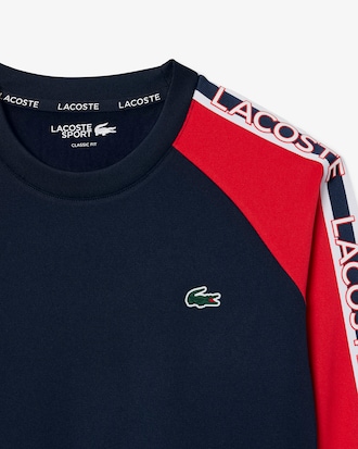 Sport-Sweatshirt mit Colorblock-Streifen