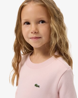 Kleid aus Fleece mit langen &Auml;rmeln