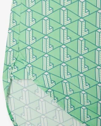 Oversized-Hemd mit Monogramm-Druck