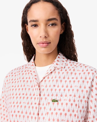 Hemd mit Print Roland-Garros Edition