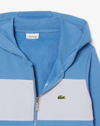 Hoodie mit Rei&szlig;verschluss und Colorblock-Design