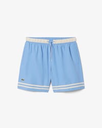 Halblange Badehose mit kontrastierenden Streifen von Lacoste
