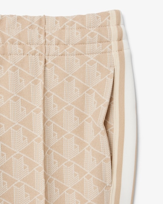 Flared-Trainingshose mit Monogramm