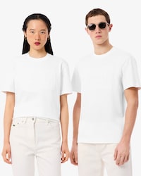 T-Shirt aus schwerer Baumwolle mit Tiefgepr&auml;gtes