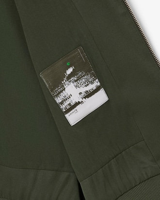 Oversized-Jacke aus Twill mit Logo-Polokragen