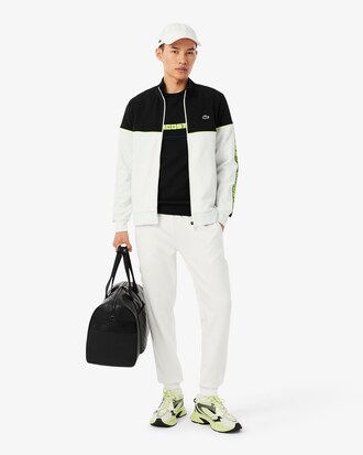 Tennis-Sweatshirt mit Branding-Streifen