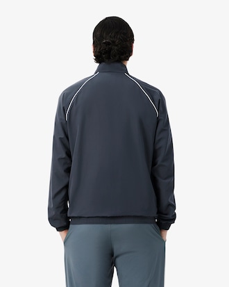 Wasserabweisende, sportliche Trainingsjacke mit Einfassung
