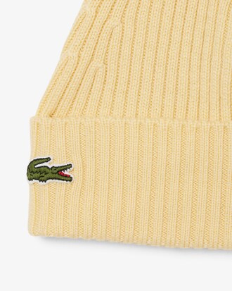 Rippstrick-M&uuml;tze aus geb&uuml;rsteter Wolle