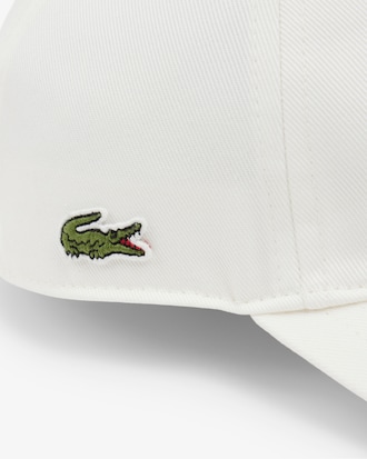 Kappe aus besticktem Baumwoll-Twill