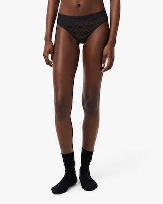 Mesh-Slip mit Logo am Bund