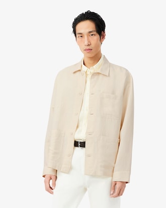 Overshirt aus Leinenmischung