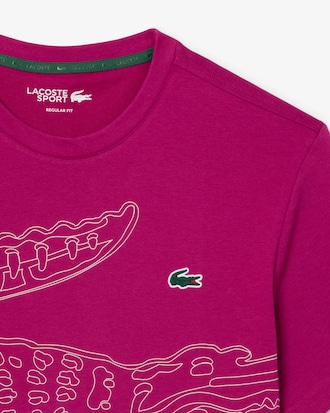 Krokodil-Druck Sport-T-Shirt mit Ultra-Dry-Technologie