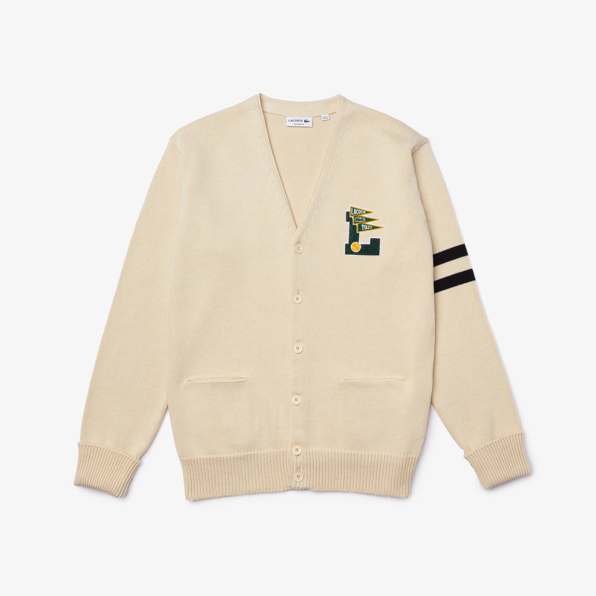 strickjacke herren lacoste