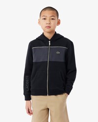 Hoodie mit Rei&szlig;verschluss und Colorblock-Design