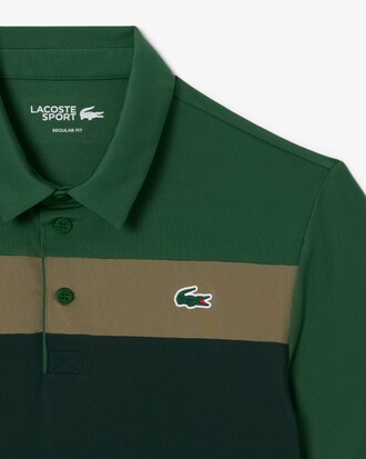 Golf-Polohemd mit Colorblock-Design, Regular Fit