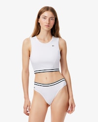 Tanga aus Baumwolle mit gestreiftem Bund