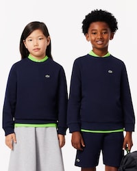 Sweatshirt aus Fleece mit Rundhalsausschnitt