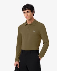 Slim Fit-Polohemd L.12.12 mit langen &Auml;rmeln