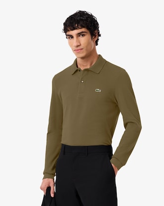 Slim Fit-Polohemd L.12.12 mit langen &Auml;rmeln