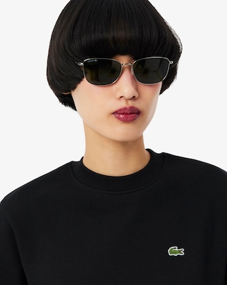 Relaxed Fit-Sweatshirt aus Fleece mit Rundhalsausschnitt