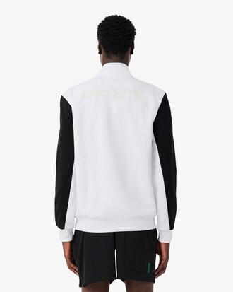 Sport-Sweatshirt mit Rei&szlig;verschluss und Colorblock-Design