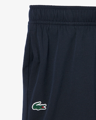 Gestreifte Sportshorts aus Frottee