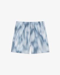 Relaxed Fit-Shorts aus Taft mit Print