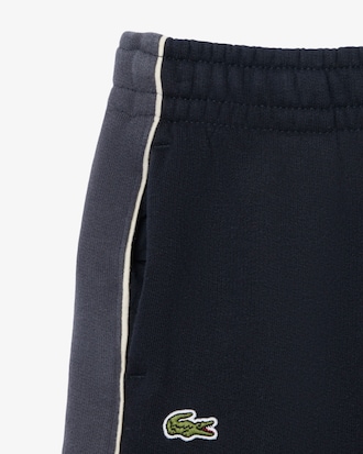 Fleece-Shorts mit Colorblock-Design