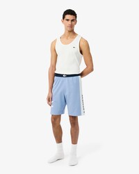 Loungewear-Pyjamashorts aus Fleece, Straight Cut