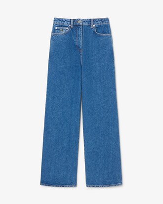 Wide Fit-Jeans mit hoher Taille