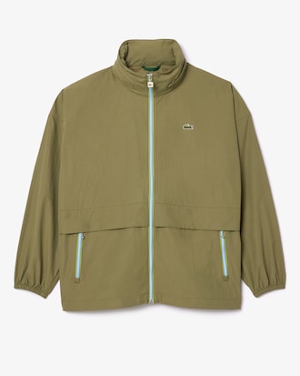 Wasserabweisende Windjacke mit abnehmbarer Kapuze