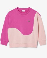 Fleece-Sweatshirt mit Colorblock-Design