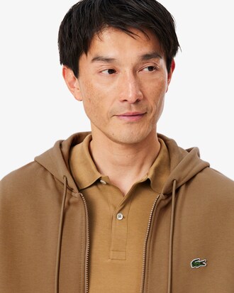 Classic Fit-Sweatshirt aus Fleece mit Rei&szlig;verschluss